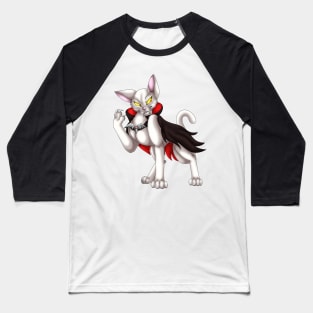 VampiCat: White Baseball T-Shirt